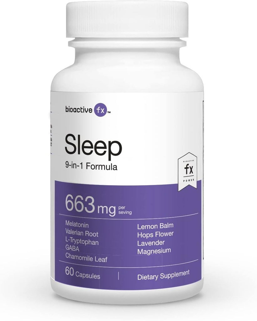 Uyku - 60 Capsules - All Natural -% 100 Drug-Free Sleep help and Non-Habit Form- Güçlü 9-in-1 Formula with an Advanced Herbal Kompleksi