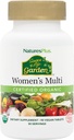 NaturesPlus Life Garden Organic Women's Multivitamin Kaynağı - Pure, Natural Whole Food Malzemeler - 90 Vegan Tabletler (30 Hizmetler)