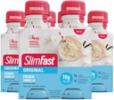 SlimFast Meal Replacement Shake, Original Γαλλική Βανίλια, 10g Ready to Drink Protein, 11 Fl. Oz Bottle, 4 Count (Pack of 3) (Packing May Vary)