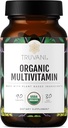 Truvani Daily Organic Multivitamin Supplement - Vegan, Non GMO Tablets with Iron & Biotin - Dairy, Soy, & Gluten Free - 30 Day Supply (90 Tablets)