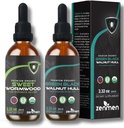 Zenmen Green Black Walnut Wormwood Kompleksi - Black Walnut Wormwood Tincture Sıvı Ekstraksiyon - Sağlığınızı Doğal Olarak Korumak | 60 Gün Supply