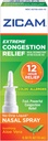 Zicam Extreme Congestion Relief No-Drip Liquid Nasal Spray ile Soothing Aloe Vera, 0,5 Ounce (Pack of 2)