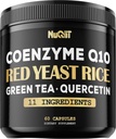 Red Yeast Rice 13500 mg Green Tea 4500 mg Quercetin 4500 mg Supplement & More - Support Heart Health, Immune System & Body Balance - 60 Capsules