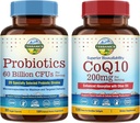 Terranics Probiyotiks & CoQ10 Sche, Heart & Digestion Health, 60 milyar Probiyotik, Bioaktif Coenzyme Q10 200 mg, Ekstra Virgin Zeytinyağı, Sche & Save Health