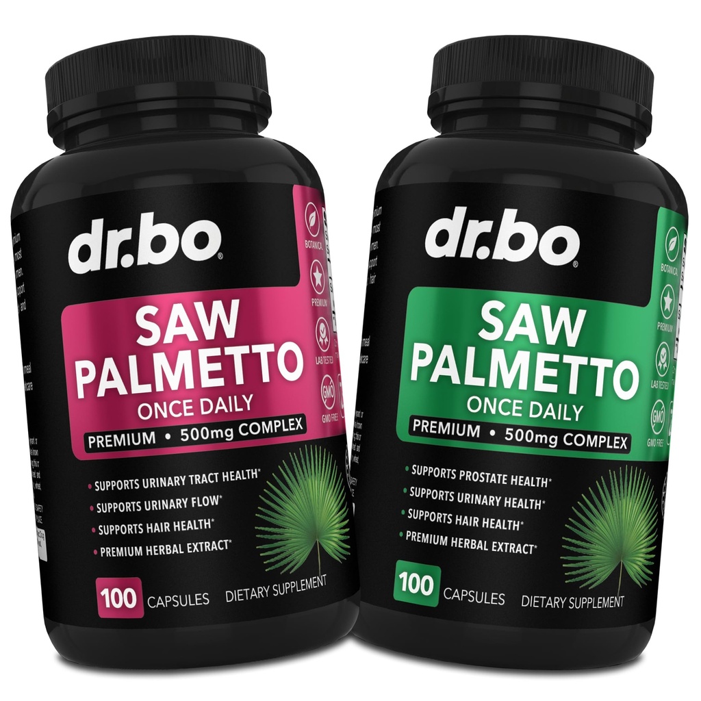 Kadınlar ve Erkekler için Saç Kaybı için Palmetto - Erkekler Saç Büyüme Plus Bladder Supplements - Pure Saw Palmetto Prostate Health Supplement Capsules Support Urination Pills