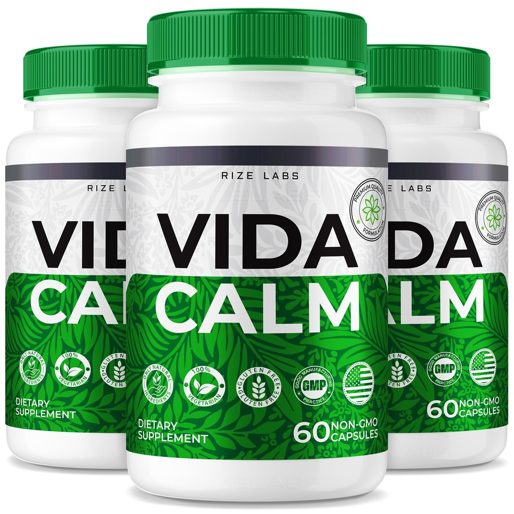 Laboratuarları - Vida Calm Advanced Formula Capsules, Stres, Calming, Relaxation, Supplement (180 Capsules) için maksimum Güç sağlar.