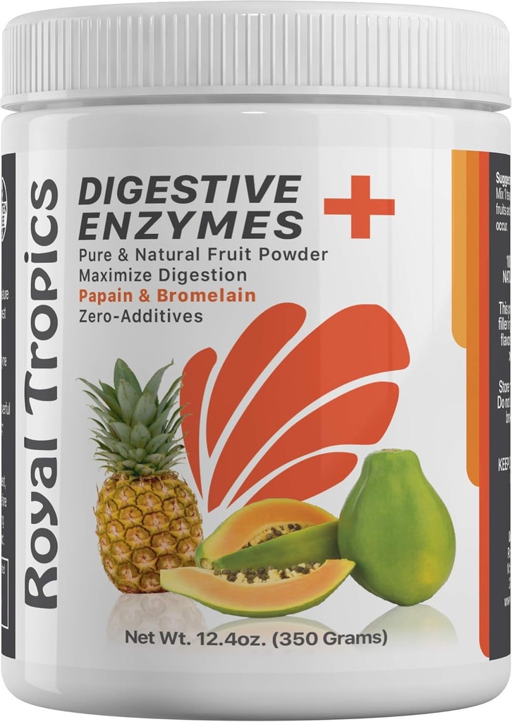 Pineapple Bromelain Digestive Enzyme, Yeşil Papaya Toz ve Bromelaine 350 Grams'in bir karışımını Tamamlar