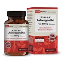 DailyNutra KSM-66 Ashwagandha 600 mg Organik Kökleri - Yüksek Potency Supplement with% 5 Withanolides | Relieves Tiredness, Supports Relaxation, Focus, Energy, & Muscle growth (90 Capsules)