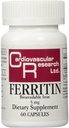 Cardiovascular Research Ferritin Maksimum Abhidrasyon Demir Supplement 1-Pack, 01-Cream,60 Capsules