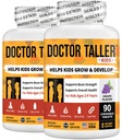 Doctor Taller Kids by NuBest - Support Healthy Growth of with Multivitamins and Multiminerals for Ages 2 to 9 Grape Flavor 180 Vegan Chewable Tablets | 3 Month Supply White
