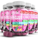 Multimane Collagen Gummies with Biotin Keratin Hyaluronic Acid Bamboo Vitamin A C Vitamin D Vitamini E Folate Saw Palmetto Silica B3 Vitaminleri Saç Ciltleri ve Nails Gummies by Clean Nutra