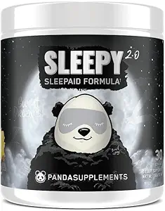 Underground Bio Labs™ Panda SUPPS – Sleepy 2.0 Natural Sleep Aid Formula: 5mg Melatonin, 300mg GABA, Chamomile Extract, (Honey Lemon Tea) 30 Servings