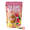 SkinnyBoost 28 Day Detox Daytime Tea -HIBISCUS BERRY (28 Çay Çanta) Metabolism Boost, Detox, All Natural, Non GMO, Vegan, Keto Friendly