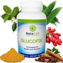 Glucofix - Berberine Supplement - Cinnamon, Gymnema, Berberine, Bitter Melon ve Turmeric - 120 Capsules