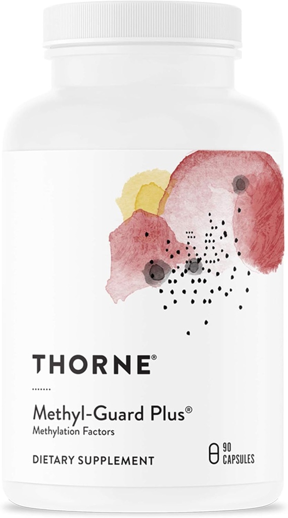 THORNE - Methyl-Guard Plus - Ενεργό φολικό άλας (5-MTHF) με βιταμίνες B2, B6 & B12 - Υποστηρίζει μεθυλίωση & υγιές επίπεδο ομοκυστεΐνης* - Γλουτένη, γαλακτοκομικά & χωρίς σόγια - 30 Σερβιέτες
