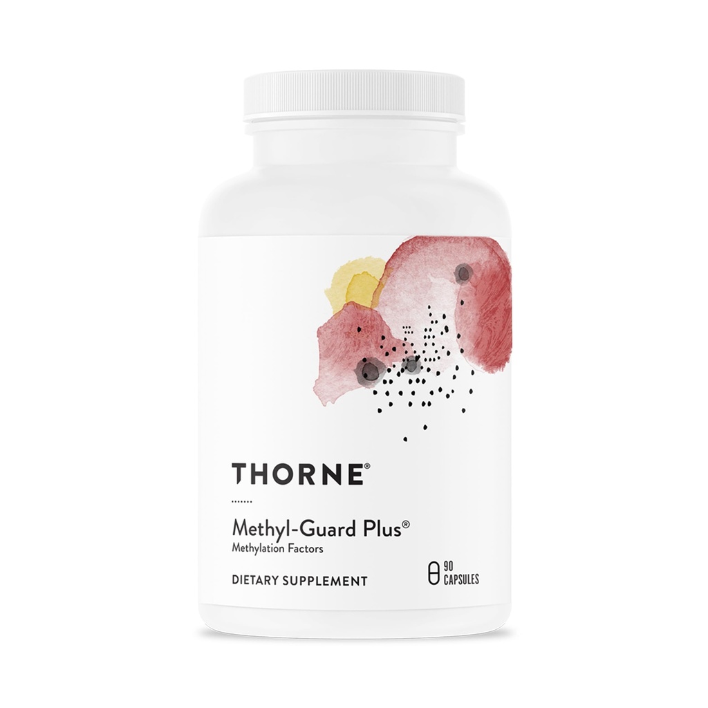 THORNE - Methyl-Guard Plus - Ενεργό φολικό άλας (5-MTHF) με βιταμίνες B2, B6 & B12 - Υποστηρίζει μεθυλίωση & υγιές επίπεδο ομοκυστεΐνης* - Γλουτένη, γαλακτοκομικά & χωρίς σόγια - 30 Σερβιέτες