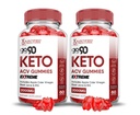 Justified Laboratories (2 Pack Go 90 Keto ACV Gummies Extreme 2000MG Go90 Keto Gummies Apple Cider Vinegar Formed with Ρόδι σε σκόνη χυμού τεύτλων B12 Vegan Non GMO 120 Gummys