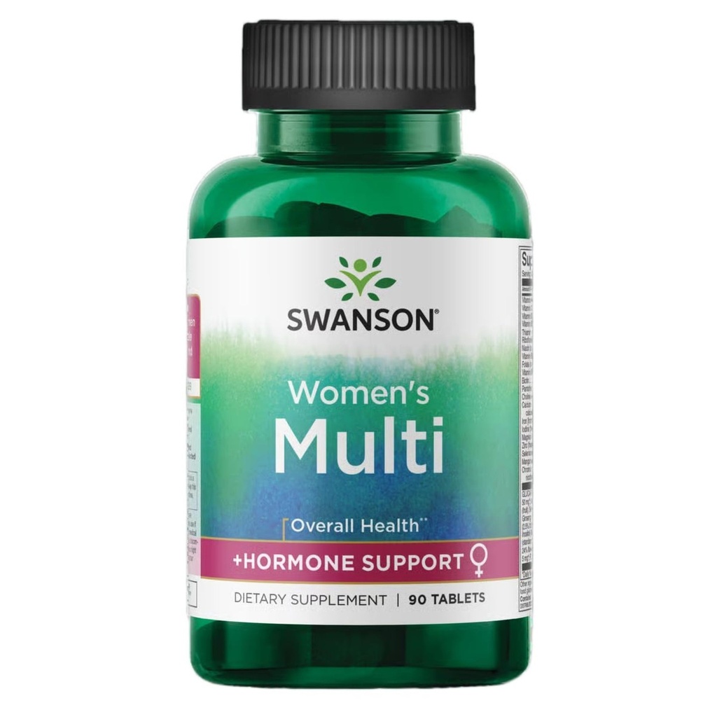 Swanson Multi Women's Prime Multivitamin Multimineral Enerji Immune Hormon Denge Sağlığı Tamam 90 Tablet (Tabs)