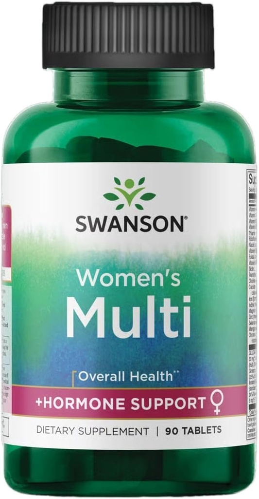 Swanson Multi Women's Prime Multivitamin Multimineral Enerji Immune Hormon Denge Sağlığı Tamam 90 Tablet (Tabs)