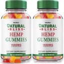 NutraRize ( 2 Natural Bliss Gummies, Hemp Supplement for Tranqutitude, A Daily Indulgence of Relaxation and Focus, NaturalBliss Yorumlar (120 Gummies)