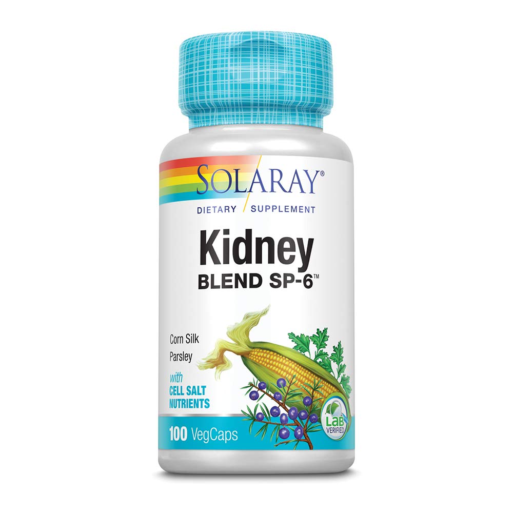 SOLARAY Kidney SP-6 | Herbal Mix w/Cell Salt Nutrientss Sağlıklı Çocuk İşlevi | Non-GMO, Vegan (1 Pack)