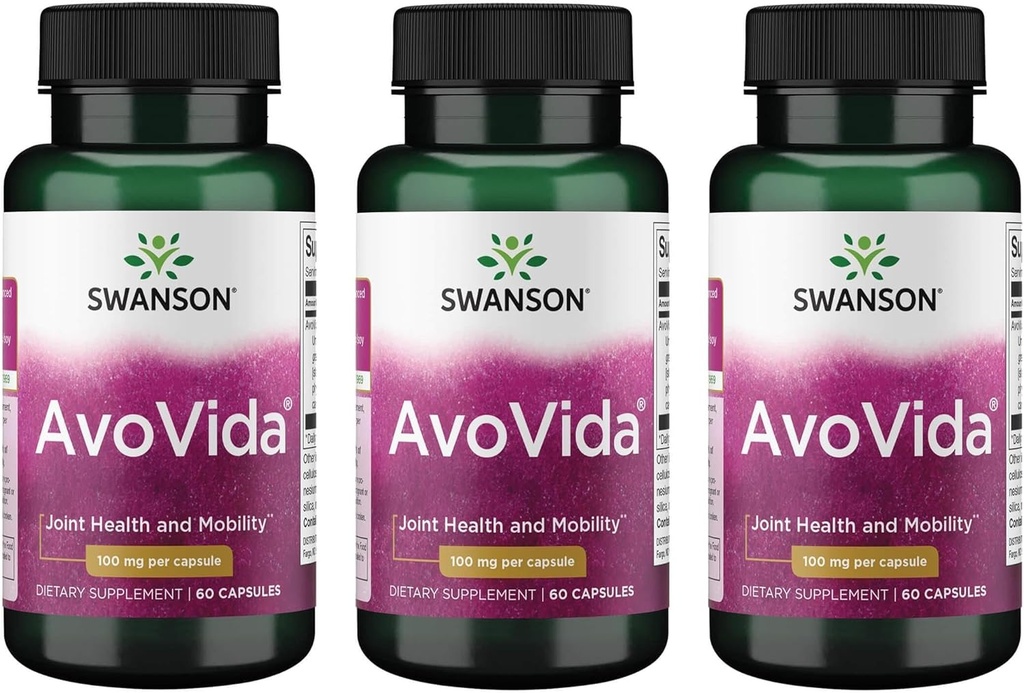 Swanson Avovida 100 Milligram 60 Capsules (3 Pack)