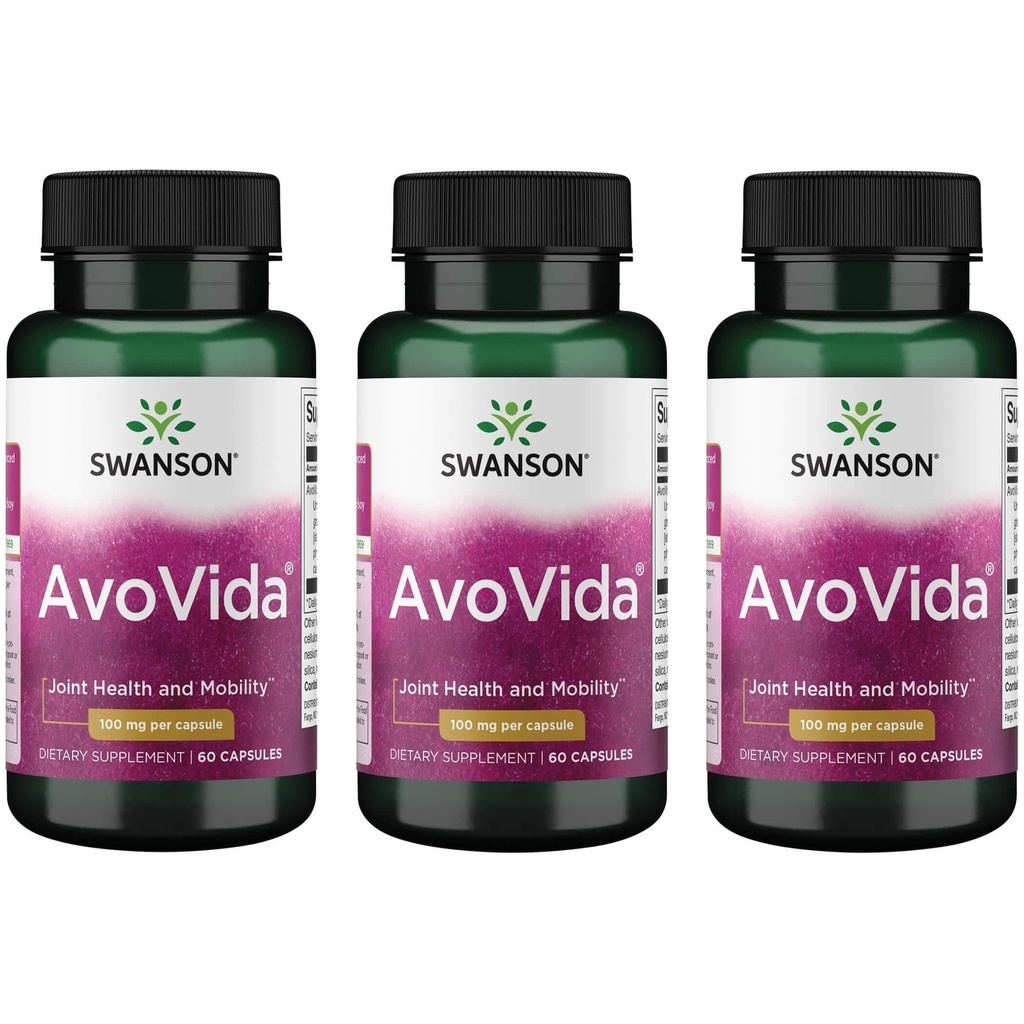 Swanson Avovida 100 Milligrams 60 Καψάκια (3 Συσκευασία)