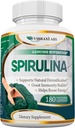 vibraxlabs κάψουλες Spirulina – 100% καθαρό 1000mg σερβιρίσματος (500mg κάψουλες Veggie) συμπλήρωμα σκόνης, υποστηρίζει φυσική αποτοξίνωση, Οφέλη Υγεία σε κυτταρικό επίπεδο, Best με Chlorella