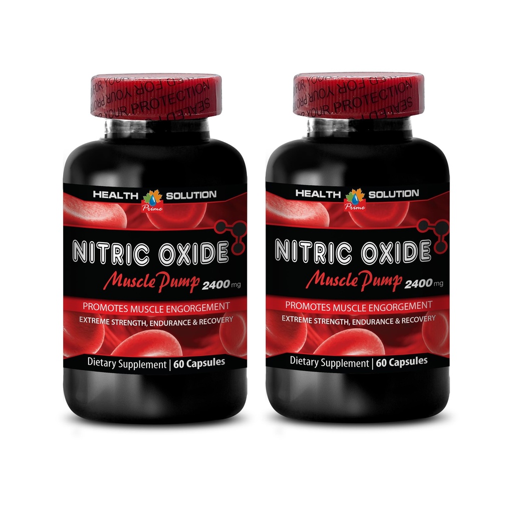 Boost Nitrik Oksit - Nitrik Oksit 2400 mg Muscle Pump, Extreme Strength - Nitrik Oksit Supplements, Muscle Pump Supplements for Men, Muscle growth - 2 Bot 120 Capsules