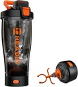HeaDot Elektrikli Protein Shaker Şişe, Protein Mixes için Blenderlar, 24 Oz Echargeable Type-C Shaker Cup, Tritan ile Yapıldı, Protein Shakes (Orange)