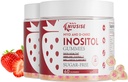 Inositol Gummies, Inositol Supplement with Myo-Inositol & D-Chiro Inositol + Vitamin D3, Ideal 40:1 Oran, Magnezyum Glycinate 400 mg, Supports Regular Cycle for Women, Vegan, 2 Pack