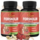 Cadane 2 Packs Forskolin Supplements Capsules & Turmeric, Arjuna, Garcinia Cambogia, Green Tea - maksimum Güçlü Coleus Forskohlii Ekstraksiyon - Destek Immune Sistemi - 4 Ay Supply