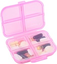 Seyahat Pill Organizer Small 8 Grid Karşılaştırmalı Pill Sahibi Box - Portatif Tıp Konteyneri - Günlük İlaç Organize