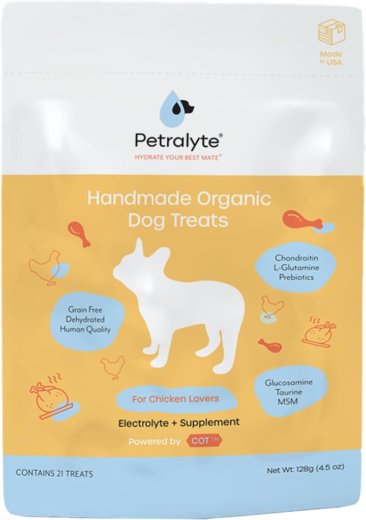 Petralyte Dog Electrolyte ve Ortak Supplement | Organik & All Natural Dog Vitamins ve Supplements | Inflammation & Mobility Support | For Chicken Lovers