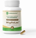 MigReLax - Doctor Formulated Ημικρανία Συμπληρώματα ανακούφισης - Sleep & Relaxation Support with Valerian, Lemon Balm, Πάθος Λουλούδι, Λυκίσκος - Ημικρανία συμπλήρωμα για γυναίκες & άνδρες - Ημικρανία Πονοκέφαλος Υποστήριξη
