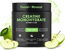 Kretine Monohidrat – 5g Kretine Monohidrat Toz – Kadınlar ve Erkekler için Gelişmiş Kre Supplements Kretin – Lezzetli Meyveler - 10oz (40 Hizmet, Sour Apple)