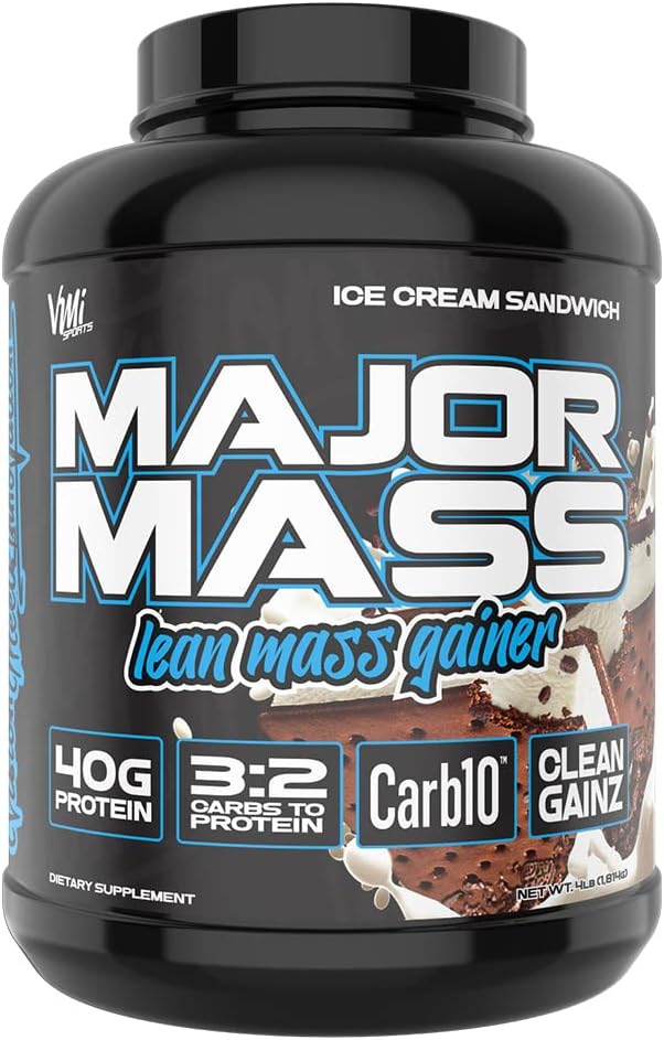 VMI Sports | Major Mass Lean Mass Winer | Mass Winer Protein Tozu için | Kilo Vermek için Protein Tozu | Kadınlar için Kilo Vermek (Ice Cream Sandviç)