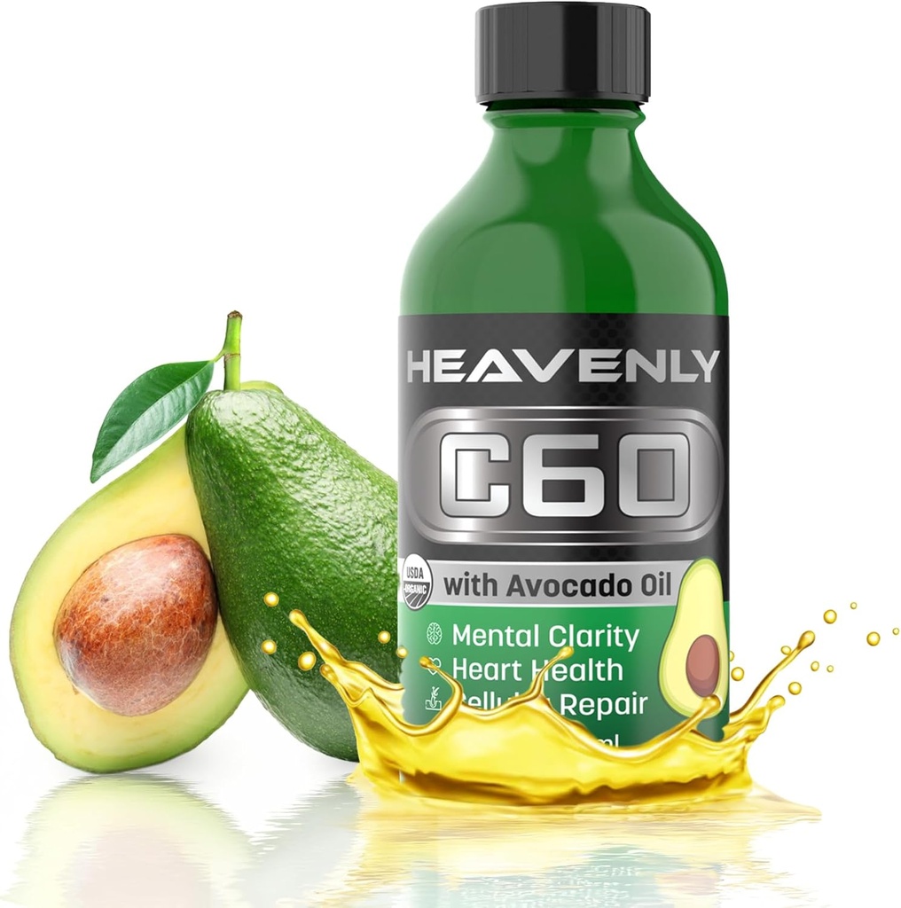 HNP Labs C60 Aokado Oil Cold Pressed Organic - Boost Energy, mentalty, Slow Aging Doğal ve Performans -% 99.99 Sublimated C60 ABD Organik Aokado Yağı Yaptı – GMP Güvenlik İçin Onaylandı