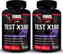 FORCE FACTOR Test X180 PM, 2-πακέτο, Testosterone Booster για τους άνδρες, Overnight Testosterone συμπλήρωμα για τη δημιουργία μυών, αύξηση της δύναμης, και την προώθηση βαθύτερη, πιο υγιή ύπνο και την αποκατάσταση, 240 δισκία