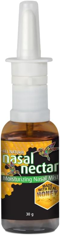 NaturePro Moisturizing Nasal Mist, All Natural, 1 oz for Nasal Kuruness Contains Real Honey