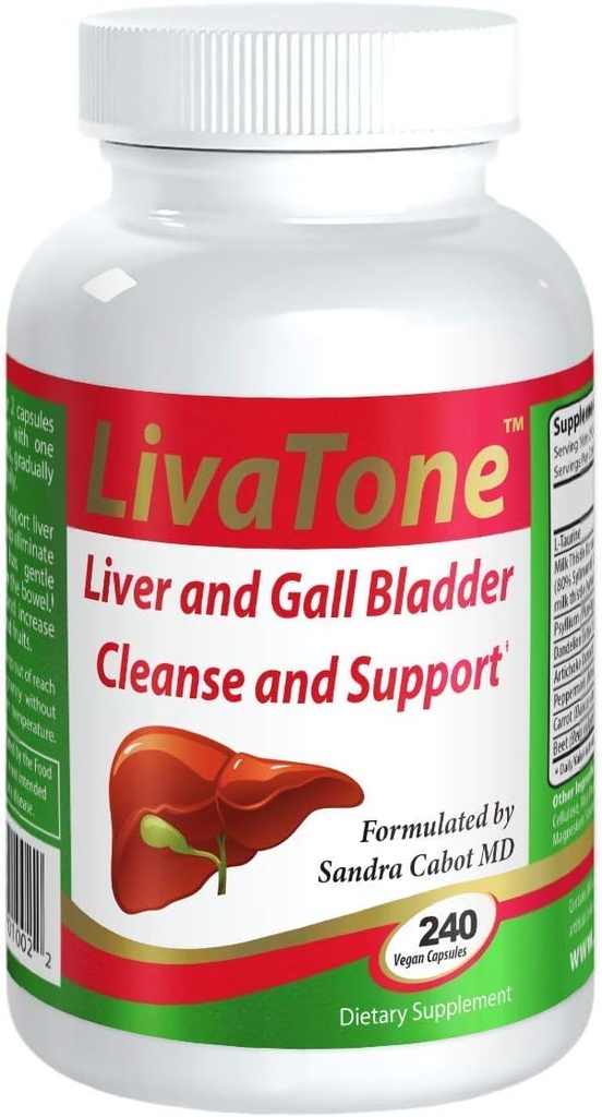 Liver ve Gallbladder Cleanse – Dr. Formulated Liver Cleanse ve Detox Pills, Süt Butle & Antioksis (240 Capsules)