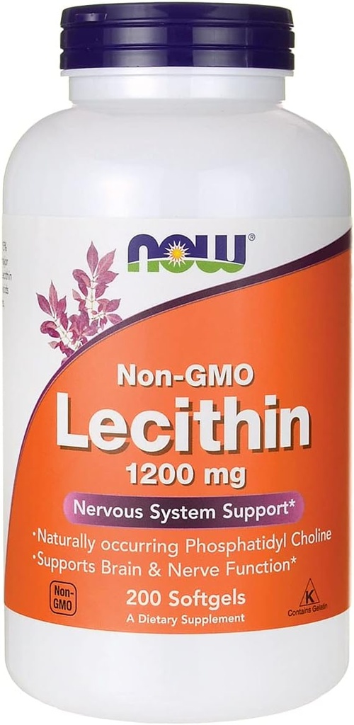 Şimdi Gıdalar Non-GMO Lecithin 1200 mg 200 Sgels