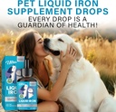 Kediler ve Köpekler için sıvı Demir Supplements, Anemi, Low Energy Levels ve Lethargy, 2 Packs and Lethargy, 2 Packs