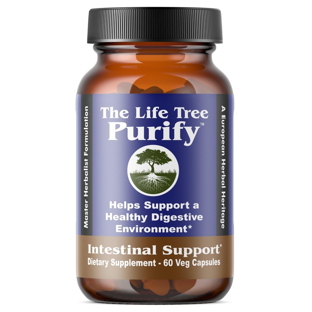 Purify - Sertifikalı Organik Gelişmiş Teşvik Desteği ve Mikrobial Insanlar ve Evcil hayvanlar için Temiz - Wormwood yok - 60 Veg Capsule Formulation.