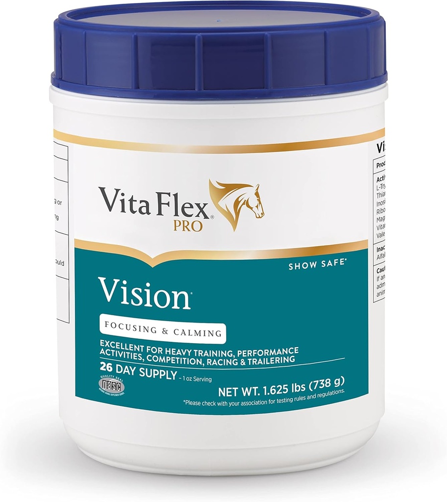 Vita Flex Pro Vision, Focusing and Horse Calming Supplement 1.625 lbs, 26-Day Supply