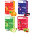 Glucose SOS Glucose Packets with Natural Dextrose, Fast-Abions That Instantly Dissolves in Your Mouth with No Water Needed, 4 Flavor Çeşitli 24 Hizmetler