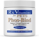 Rx Vitaminleri Phos-Bind - Kidney Support Supplement Toz - Phosphate Binder for Cats & Dogs for Kidney Health - Supports Normal Kidney Cleanse and Essential Kidney Care - 200g