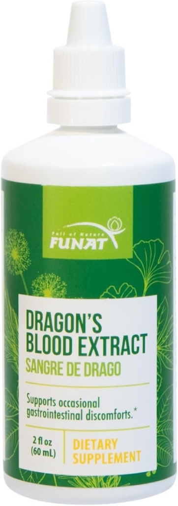 FUNAT Dragon'un Kan Üretmeleri - Gastrointestinal Desteği için Doğal Digestive Supplement - 60 ml | Sangre de Dragón Gotas