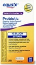 Equate Probiyotik Supplement Digestive System Support - General Digestive Health Support - Minireads Constipation, Diarrhea, Gas & Bloating -Delayed Release Capsules, 50 Counting