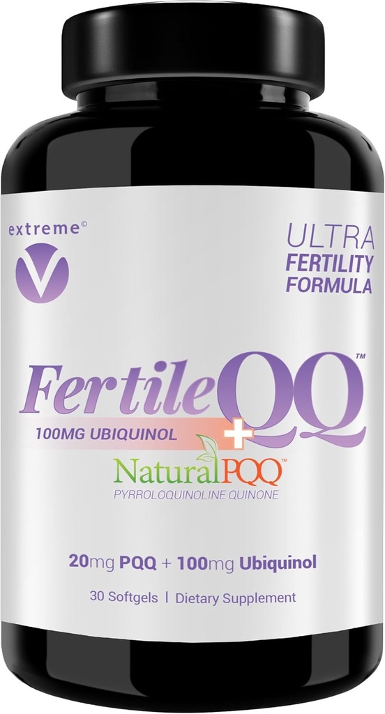 FertileQ ULTRA Ubiquinol (QH) artı PQ ile BOOST Mama'nın 2B Doğal Reproductive Desteği, Mitonochdria Yumurta Hücre Sağlığı Desteği için #1 Formula - Doktor Önerilen Fertness Formula.